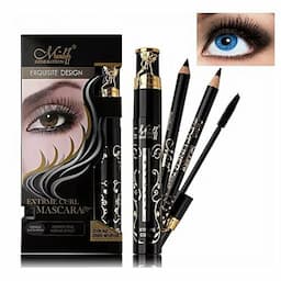 Menow Extreme Curl Mascara With Two Eyeliners Pencils
