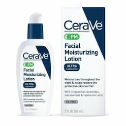 CeraVe PM Ultra Lightweight Facial Moisturizing Lotion 60ml
