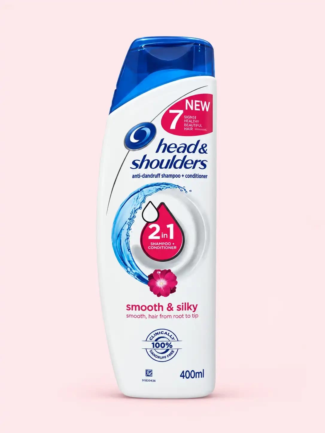 Head & Shoulders 2 in 1 Smooth & Silky Shampoo + Conditioner 400ml