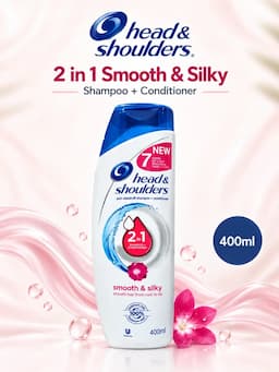 Head & Shoulders 2 in 1 Smooth & Silky Shampoo + Conditioner 400ml