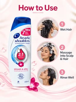 Head & Shoulders 2 in 1 Smooth & Silky Shampoo + Conditioner 400ml