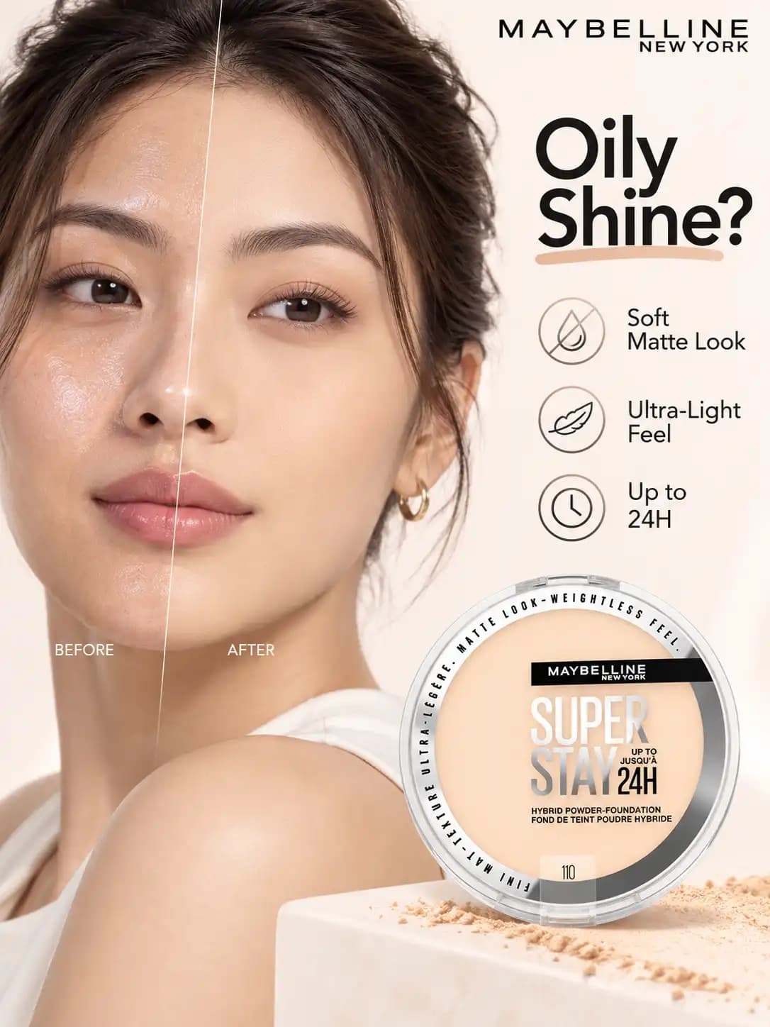 Maybelline  Super Stay Up To 24 H Hybrid Powder-6g