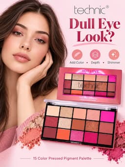 Technic 15 Color Eyeshadow Palette - Hot Love
