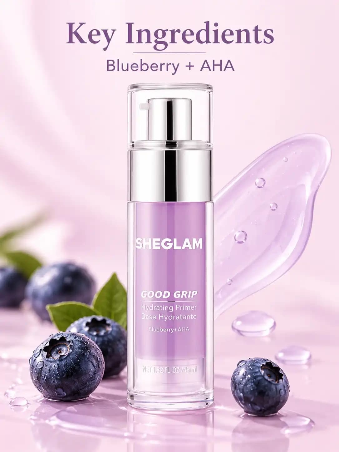 Sheglam Good Grip Hydrating Primer Purple 45ml