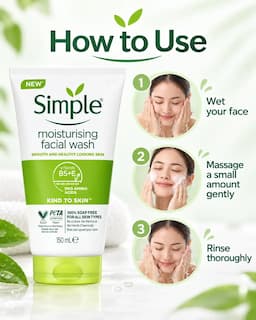 Simple Moisturising Facial Gel Wash 150ml